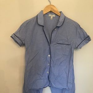 J Crew Short Sleeve Pajama Set